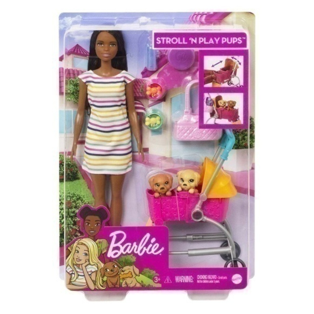NIB. BARBIE Stroll ‘N Play Pups